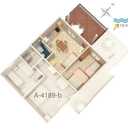 Apartamento Bilo 4189a